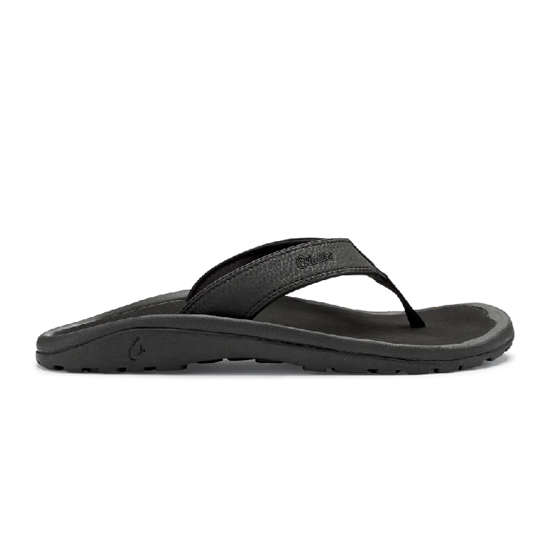 Outdoor Running Shoes Olukai Men's 'Ohana Black 101104040