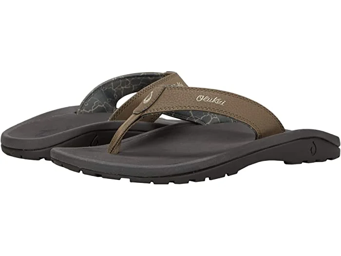 Comfortable Leather Footwear Olukai Men's Ohana Banyan Salt