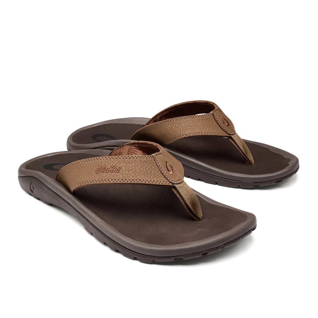 Stylish Sneakers For Hiking Olukai 'Ohana Tan Dark Java Men's