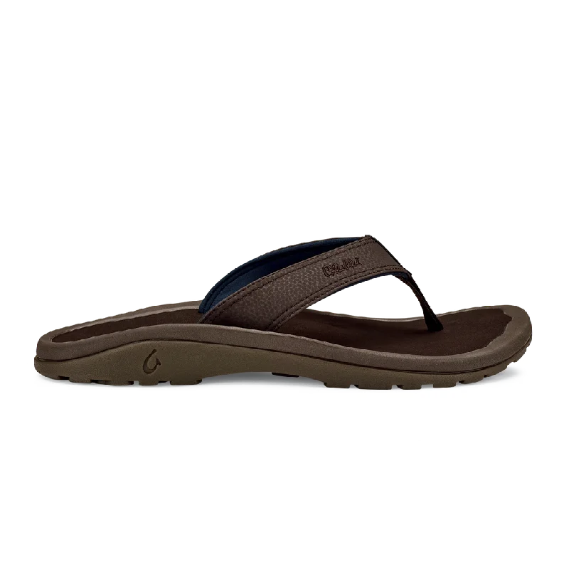 Designer Sports Shoes Olukai Ohana Dark Wood Men's