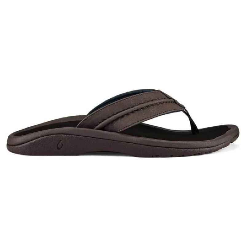 Breathable Hiking Boots OluKai Hokua Dark Wood Sandal (Men's)