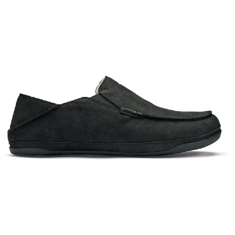 Light Running Shoes OluKai Kīpuka Hulu Indoor/Outdoor Slipper Black (Men's)