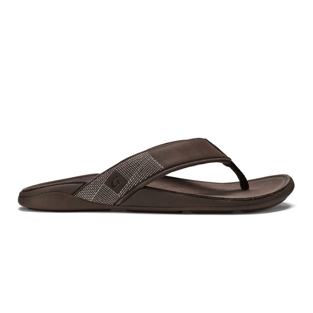 Best Walking Shoes Olukai Men's Tuahine - Dark Wood