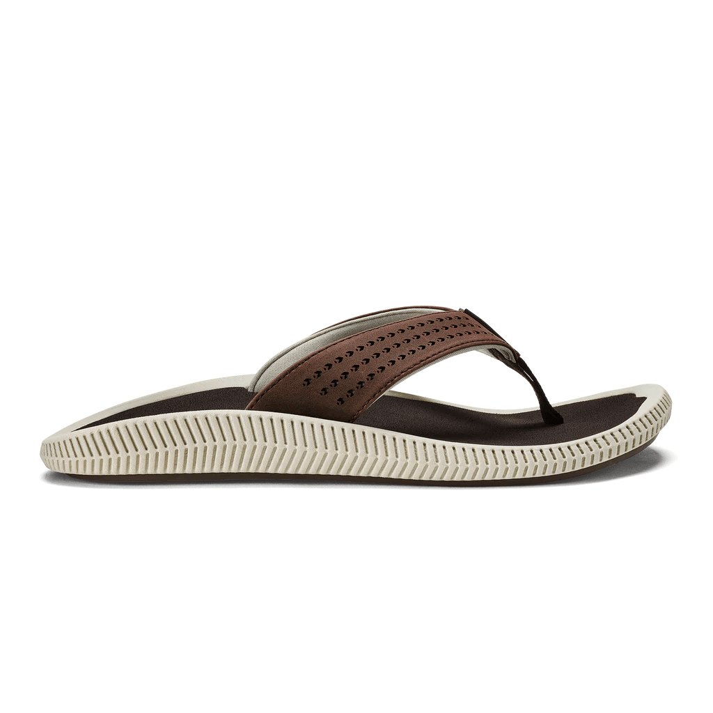 Stylish Hiking Shoes Sale Olukai Men's Ulele - Dark Wood