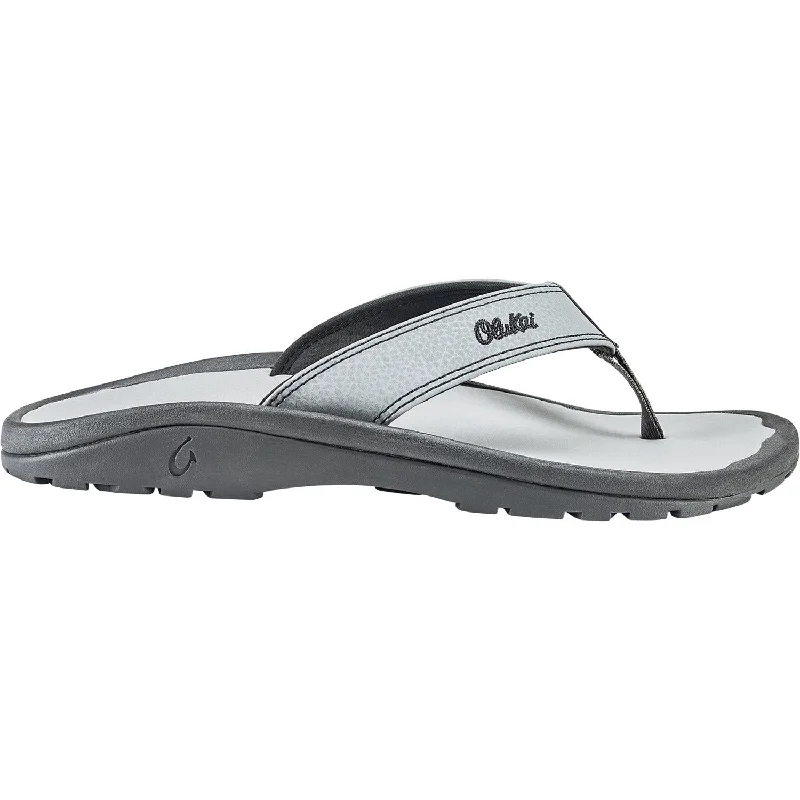 Comfortable Work Sneakers Men's OluKai Ohana Stone/Stone Synthetic