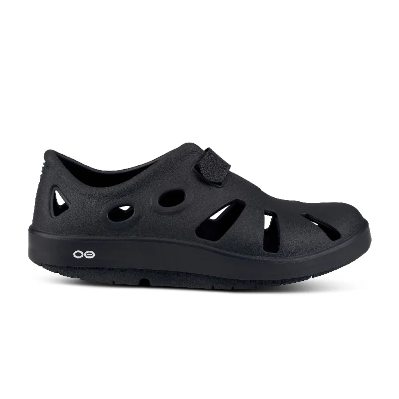 Durable Snow Boots Oofos Oocandoo Sandal Black Men's