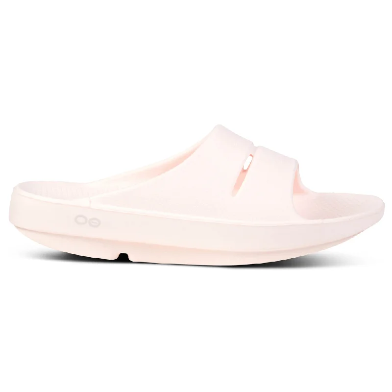 Classic Hiking Boots OOFOS OOahh Slide Blush Sandal (Unisex)