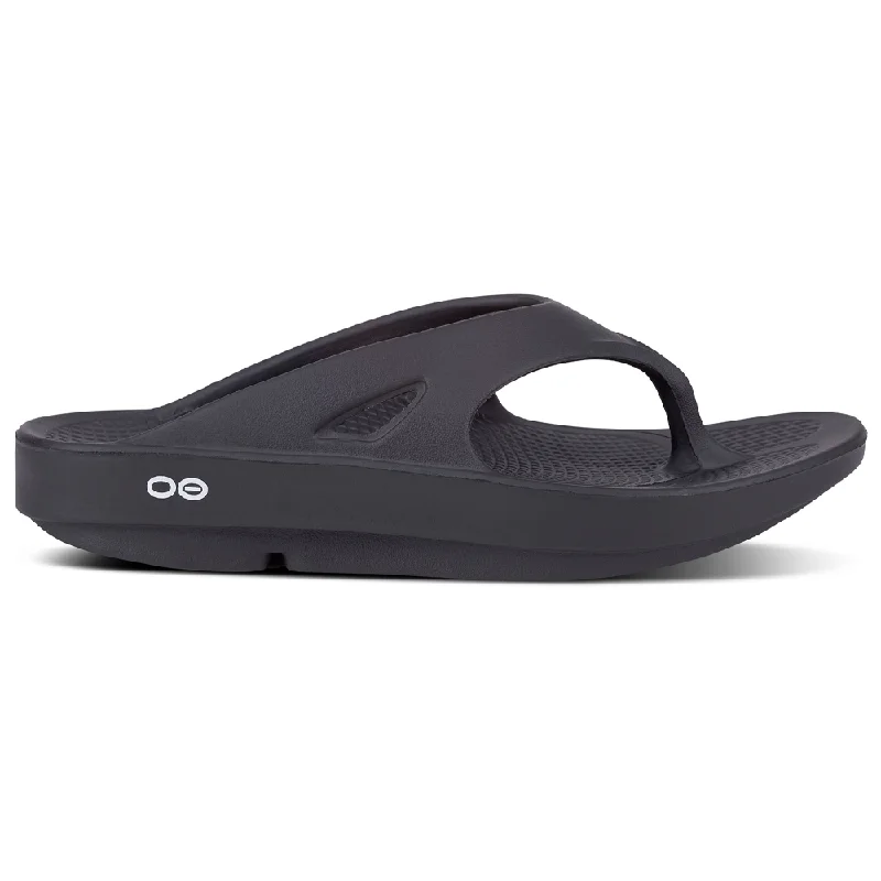 Breathable Sports Shoes OOFOS OOriginal Black Sandal (Unisex)