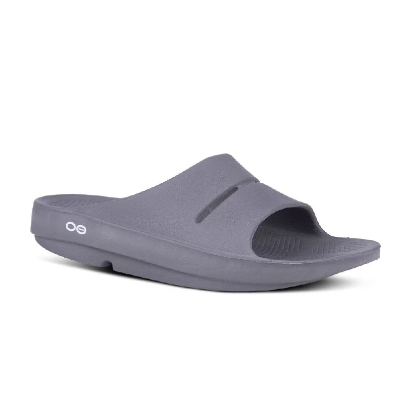 Durable Hiking Boots Oofos OOahh Slide - Slate