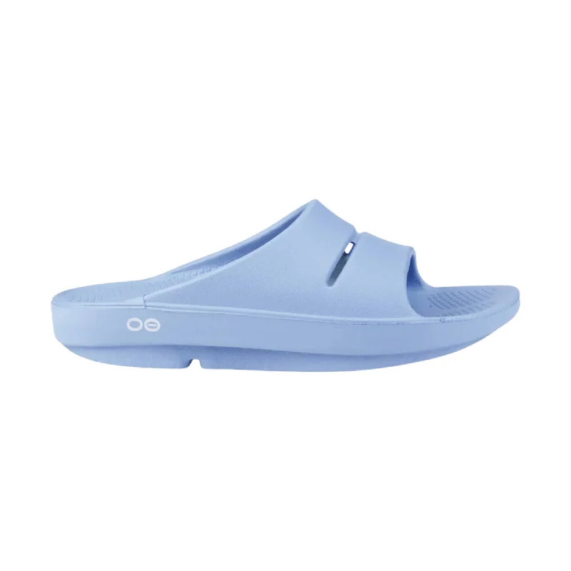 Casual Outdoor Boots OOfos OOahh Slide - Neptune Blue