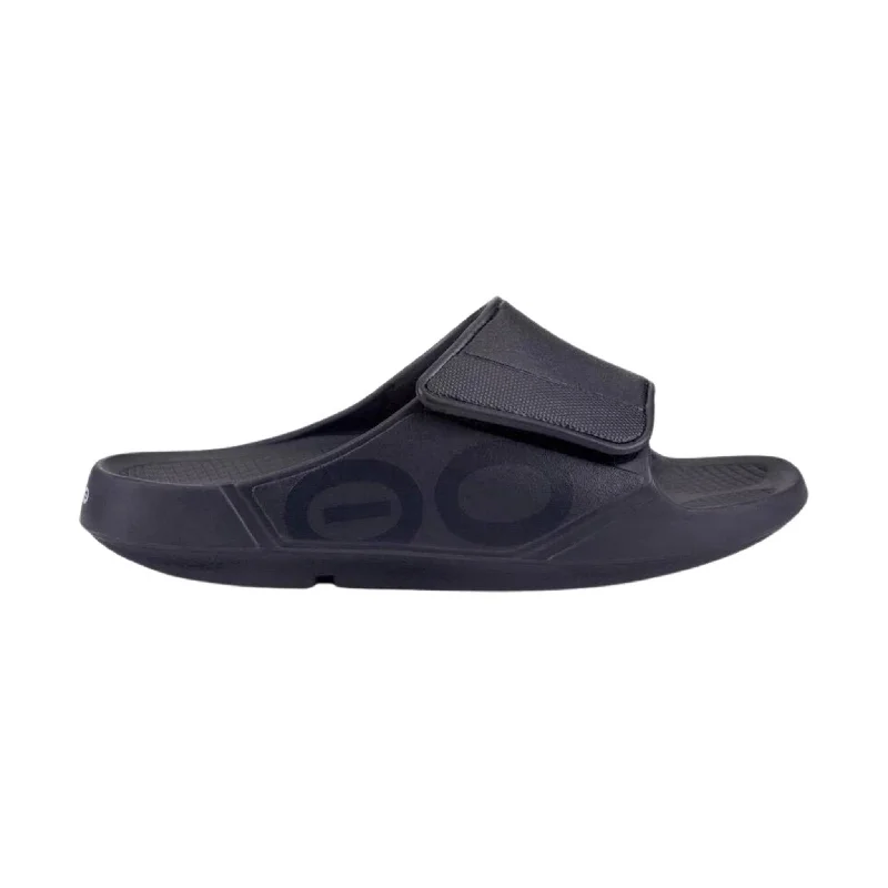 Casual Winter Footwear OOfos OOahh Sport Flex Slide - Matte Black