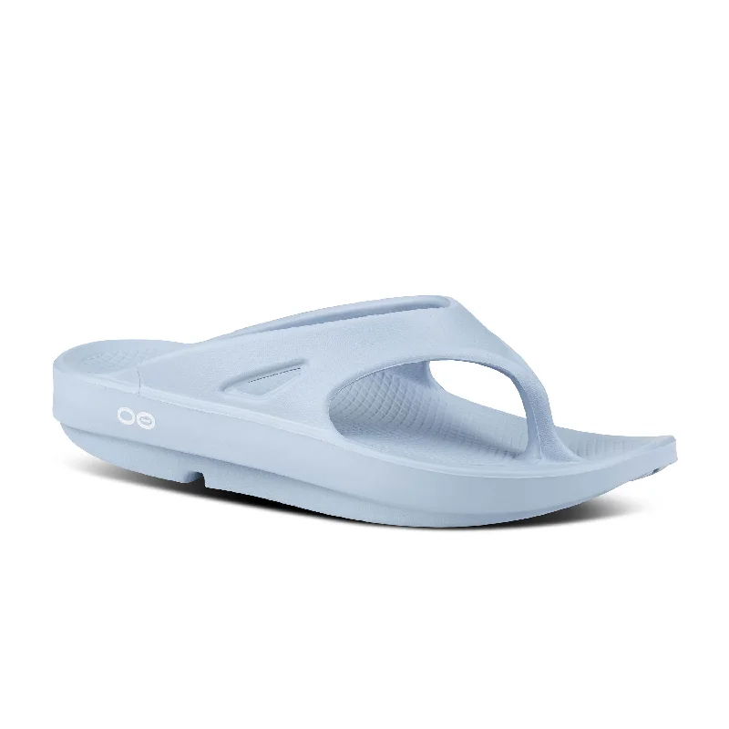 Best Outdoor Running Shoes Women's Oofos OOriginal Thong Color: Neptune Blue