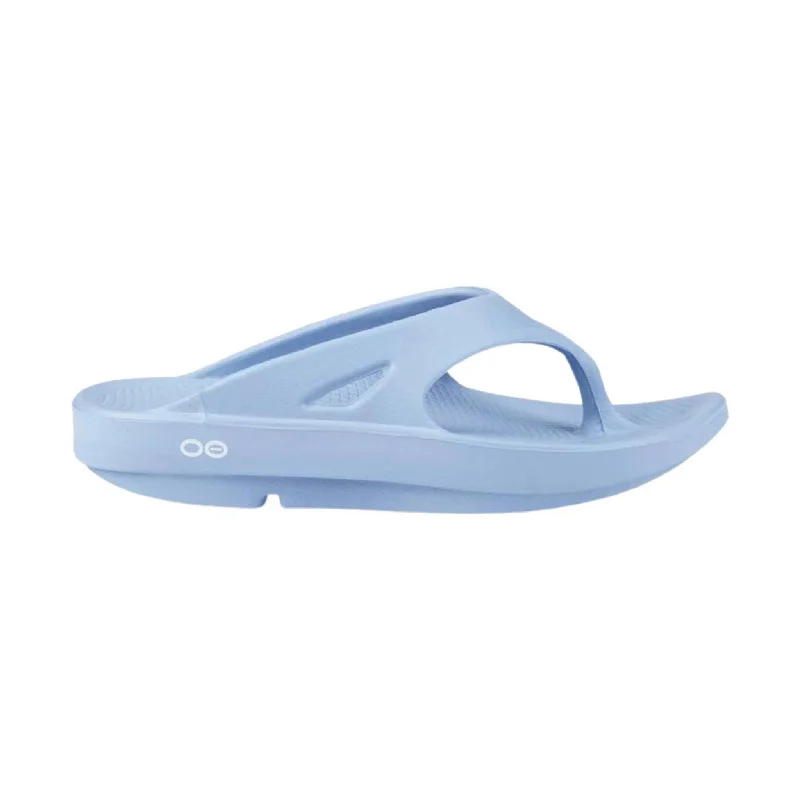 Comfortable Hiking Shoes For Sale OOfos OOriginal Flip Flop - Neptune Blue