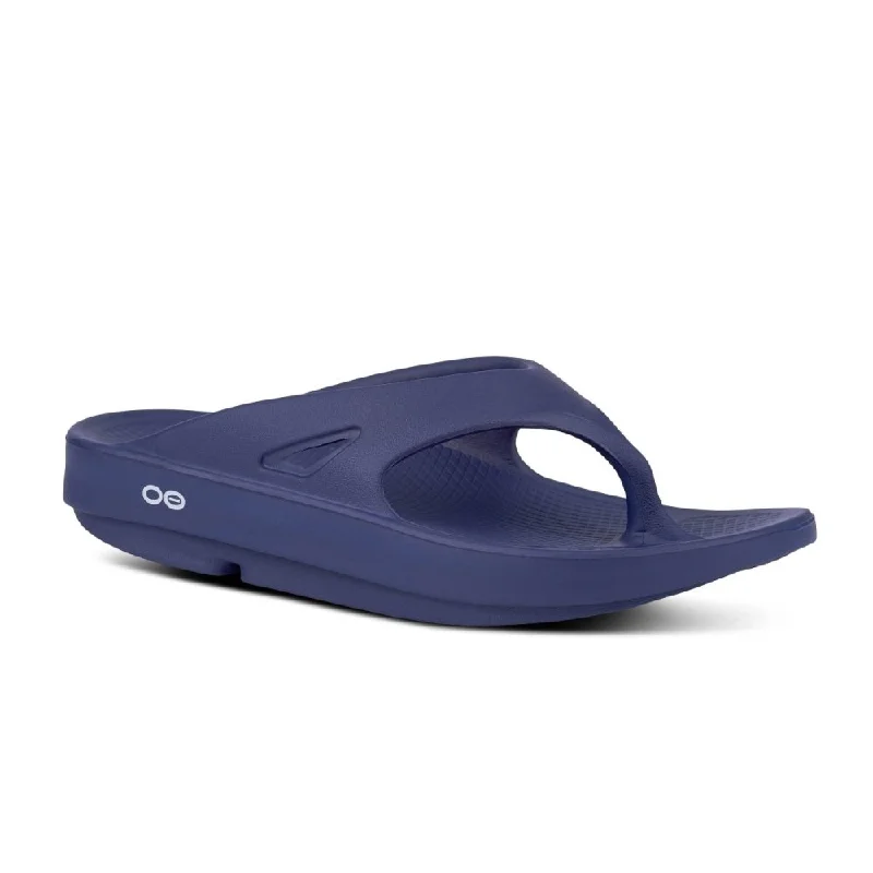 Summer Flip Flops Oofos OOriginal Thong - Navy