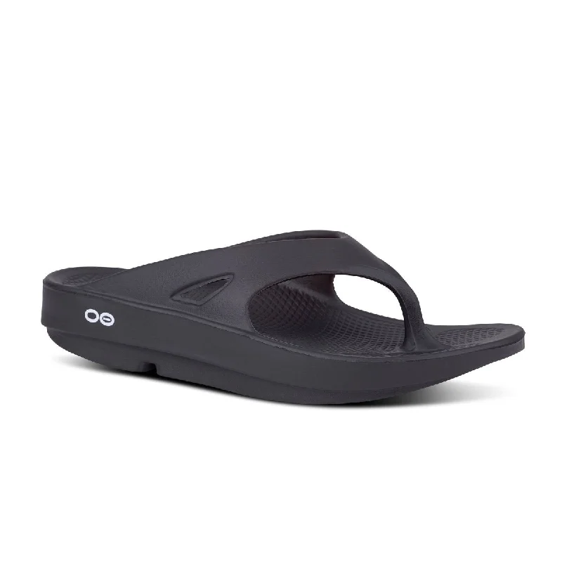 Comfortable Hiking Shoes Oofos OOriginal Thong - Black