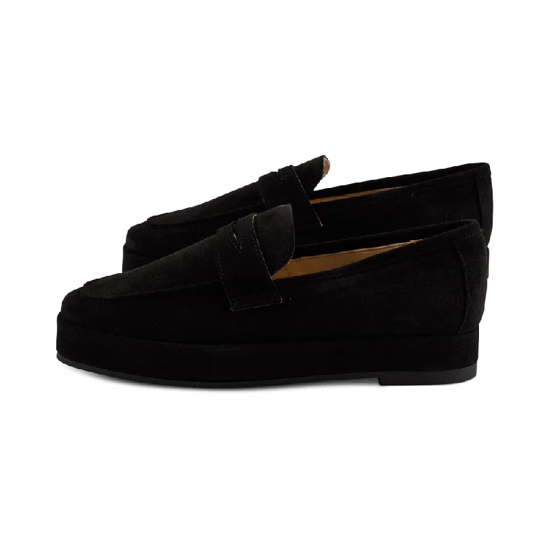 Casual Running Footwear Online Ora Black Suede F24
