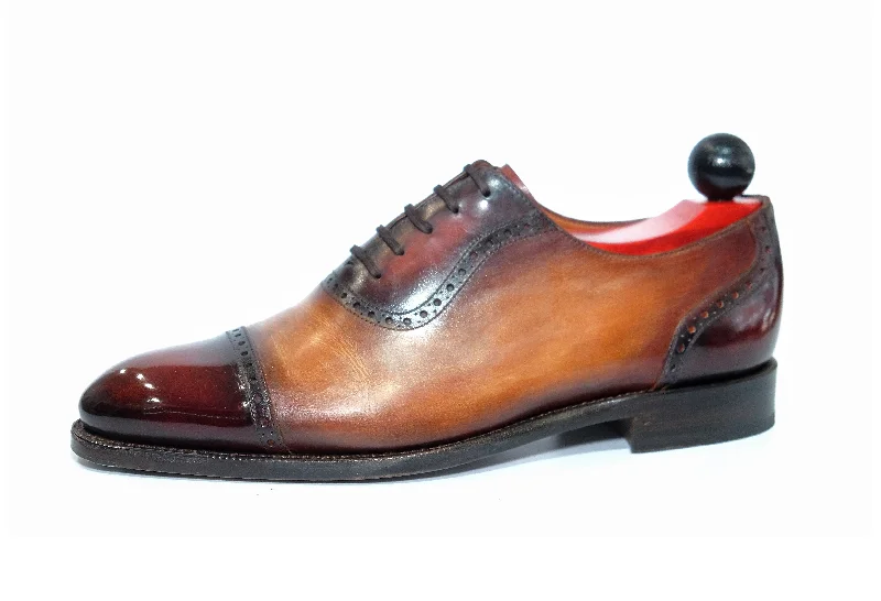 Luxury Leather Sneakers Patina Pinocchio - MTO - Sunnyside