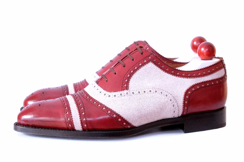 Slip-On Winter Shoes Phillips - MTO - Burgundy Calf / Pearl Suede