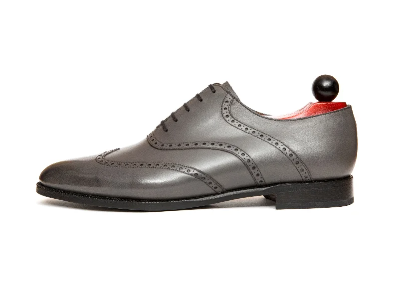 Stylish Winter Boots Phinney - MTO - Grey Calf - TMG Last - Single Leather Sole