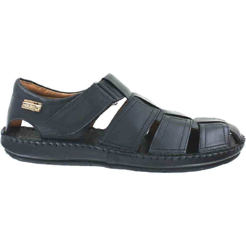 Vintage Boots Collection Men's Pikolinos Tarifa Fisherman Sandal 06J-5433 Black Leather