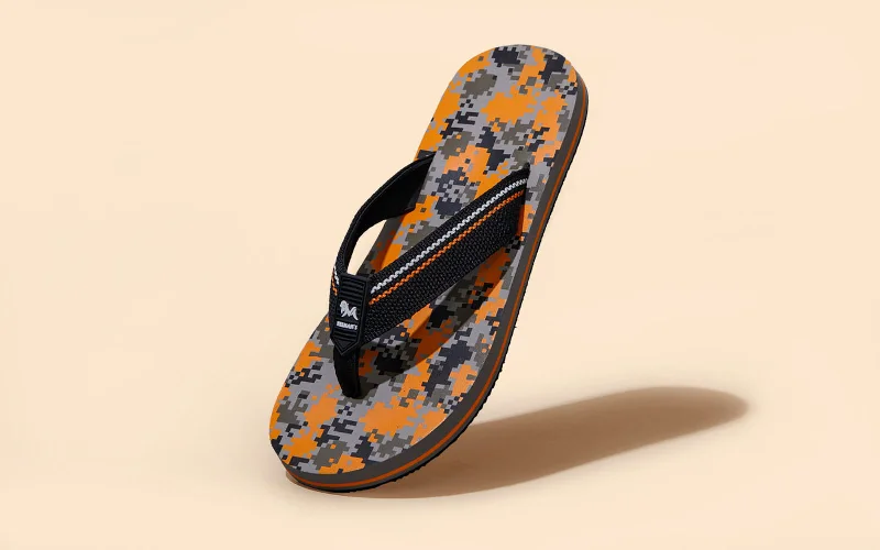 Casual Running Footwear Sale Pixel Art Flips : Pumpkin Melange