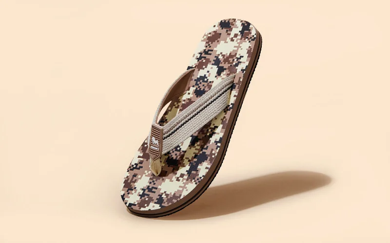 High Fashion Hiking Boots Pixel Art Flips : Brown