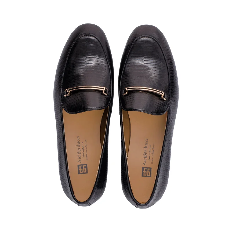 Fashionable Winter Footwear For Sale Prime Black Lizard F24