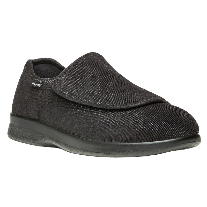 Comfortable Sports Shoes Propet Cush N Foot Black Corduroy Slipper (Men's)