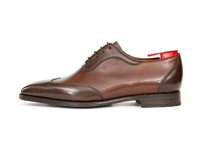 Trendy Casual Sandals Rainier - MTO - Chocolate Calf / Mid Brown Soft Grain - MGF Last - Single Leather Sole Trendy Casual Sandals Rainier - MTO - Chocolate Calf / Mid Brown Soft Grain - MGF Last - Single Leather Sole