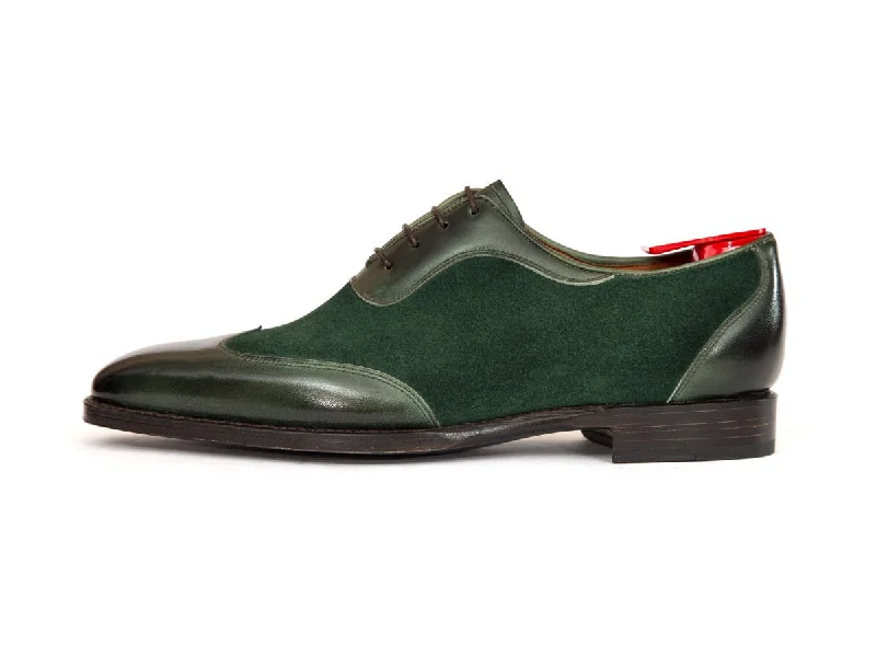 Breathable Hiking Footwear Rainier III - MTO - Forest Green Calf / Forest Green Suede - LPB Last - Single Leather Sole Breathable Hiking Footwear Rainier III - MTO - Forest Green Calf / Forest Green Suede - LPB Last - Single Leather Sole
