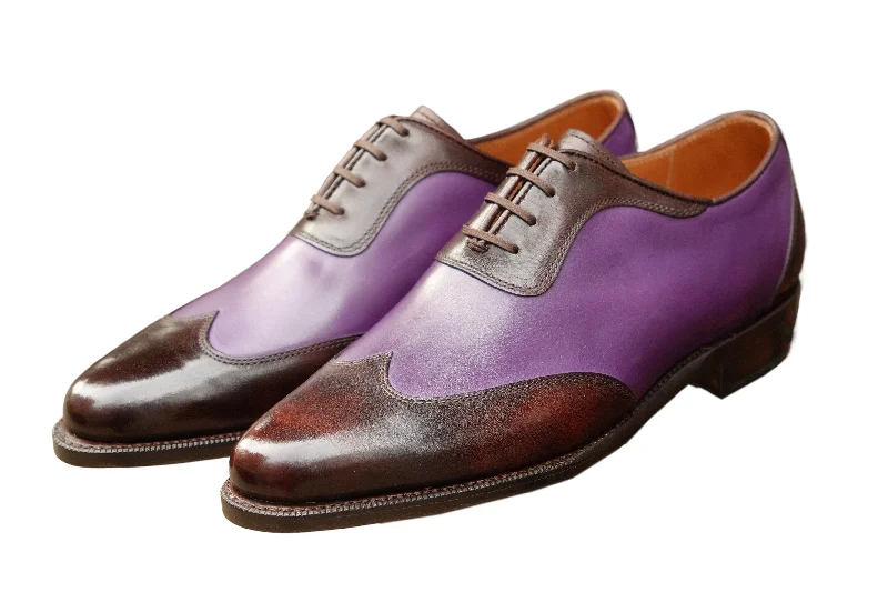 Comfortable Winter Sneakers Rainier - MTO - Dark Brown Museum Calf / Shaded Purple Calf - JKF Last - Single Leather Sole Comfortable Winter Sneakers Rainier - MTO - Dark Brown Museum Calf / Shaded Purple Calf - JKF Last - Single Leather Sole