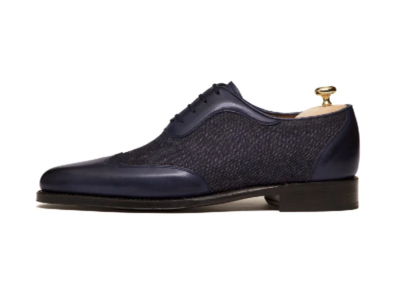 Durable Sports Sneakers Rainier - MTO - Midnight / Denim - JKF Last - Single Leather Sole Durable Sports Sneakers Rainier - MTO - Midnight / Denim - JKF Last - Single Leather Sole