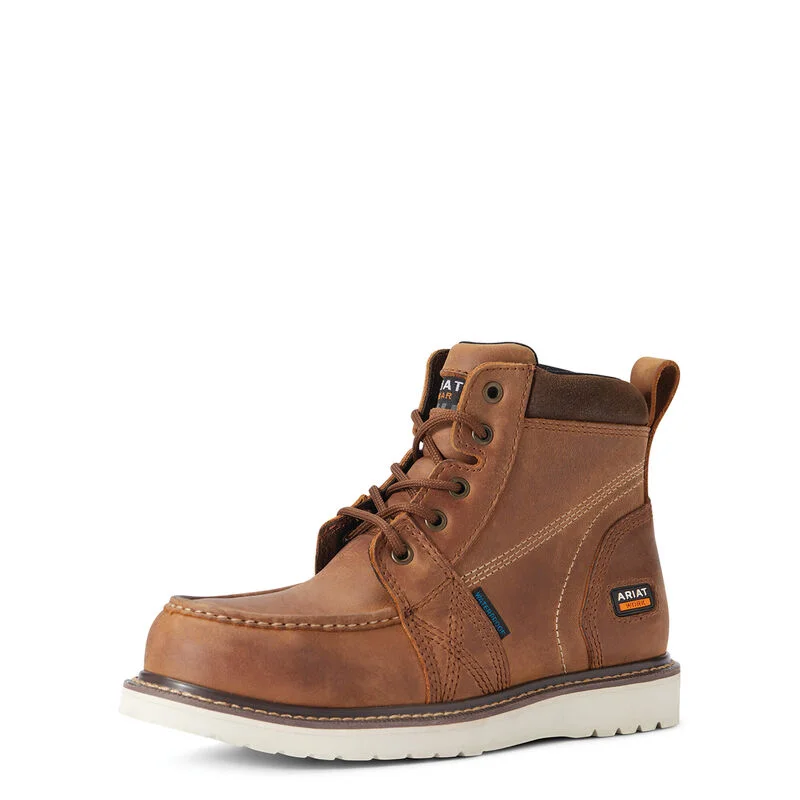 Trendy Sports Boots Ariat Women's Rebar Wedge Moc Toe Waterproof Composite Toe Work Boot