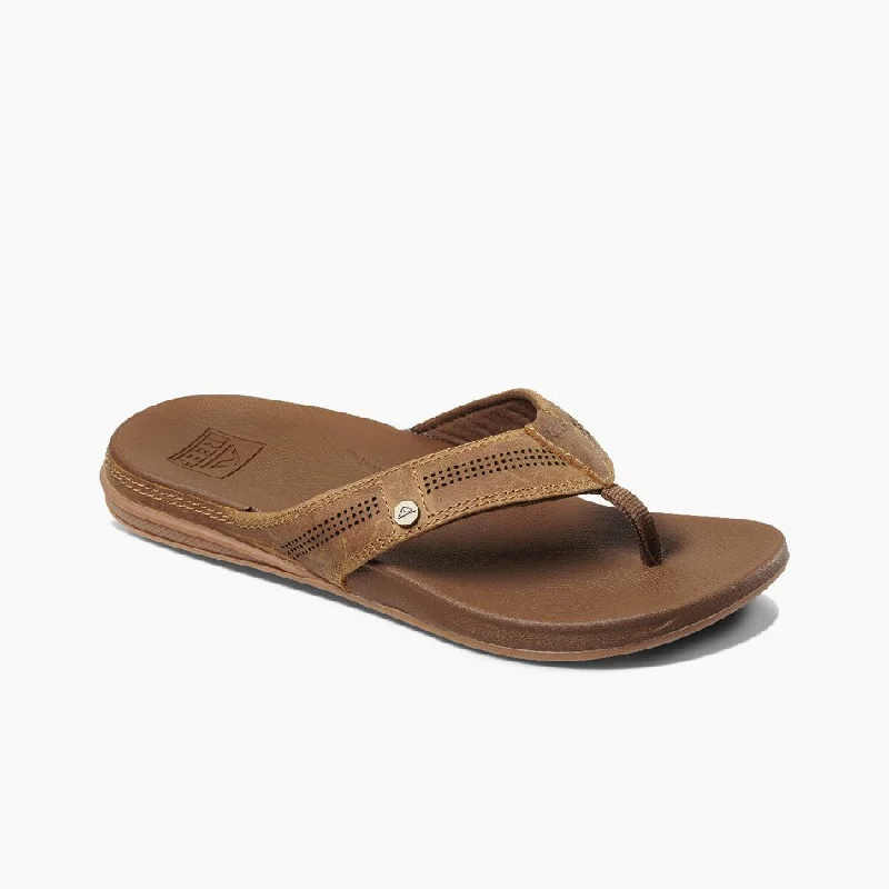 High Fashion Footwear Reef Men's Cushion Lux Leather - Toffee