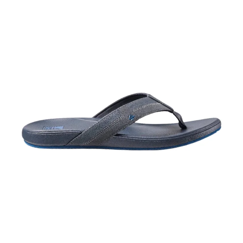 Durable Running Sandals Reef Men's Cushion Phantom 2.0 Flip Flop - Grey/Blue