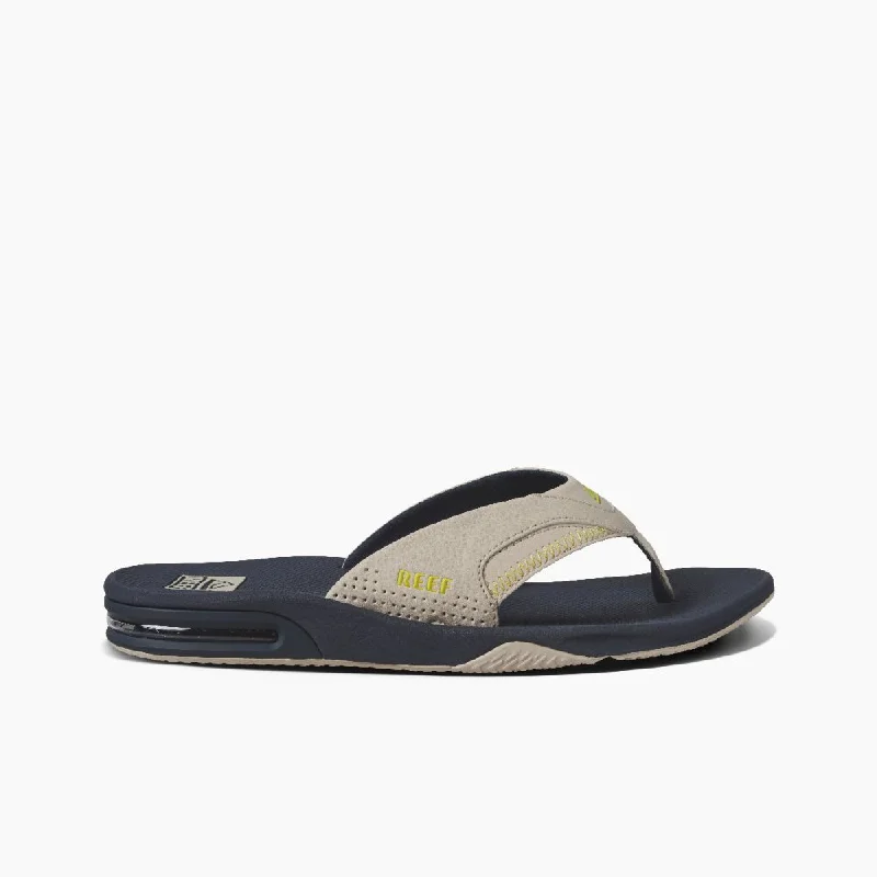 Trendy Formal Shoes Reef Men's Fanning - Navy/Oak/Lime
