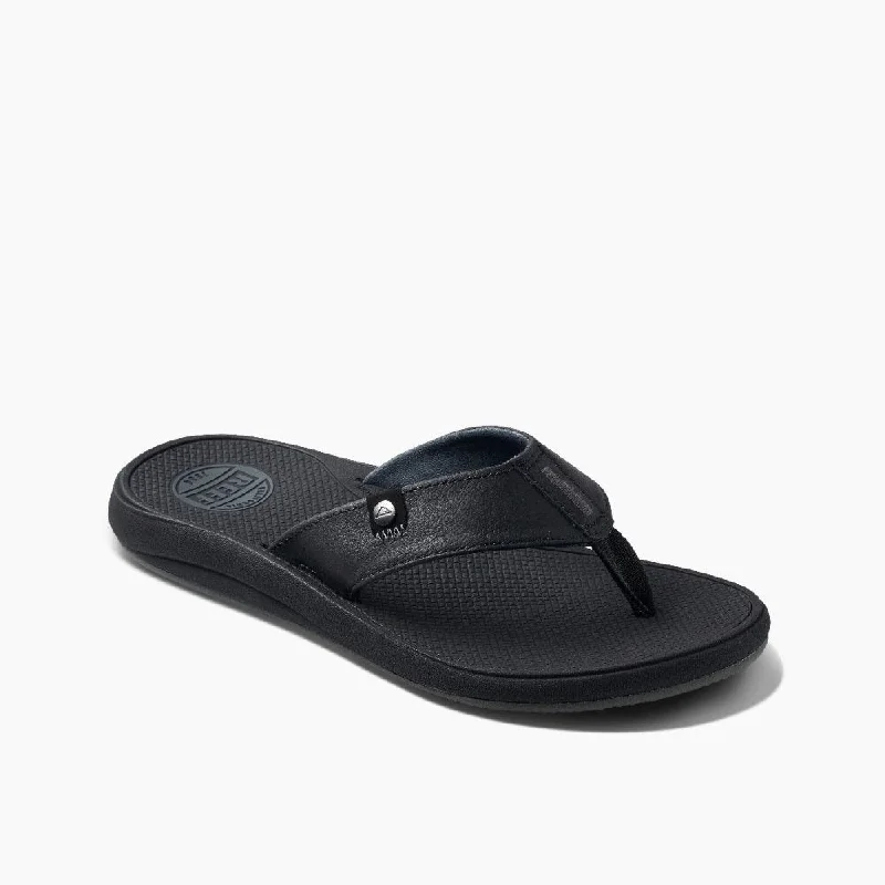 Comfortable Walking Shoes Reef Men's Phantom Nias - Black/Grey