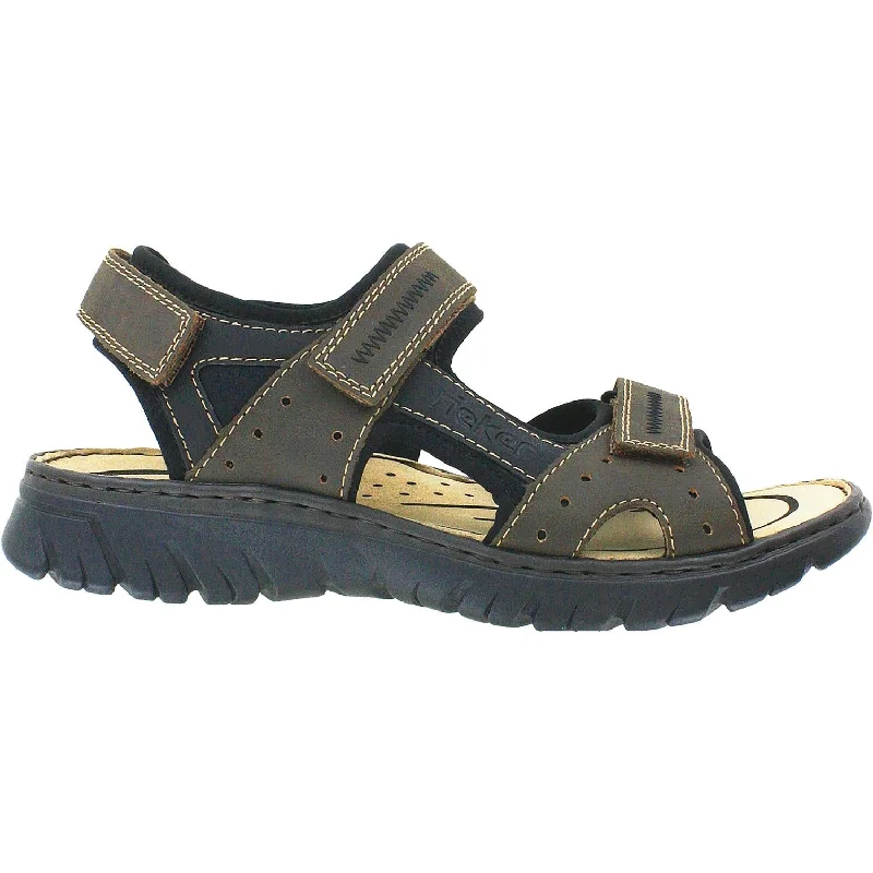 High Fashion Footwear Men's Rieker 26757-25 Brown Synthetic