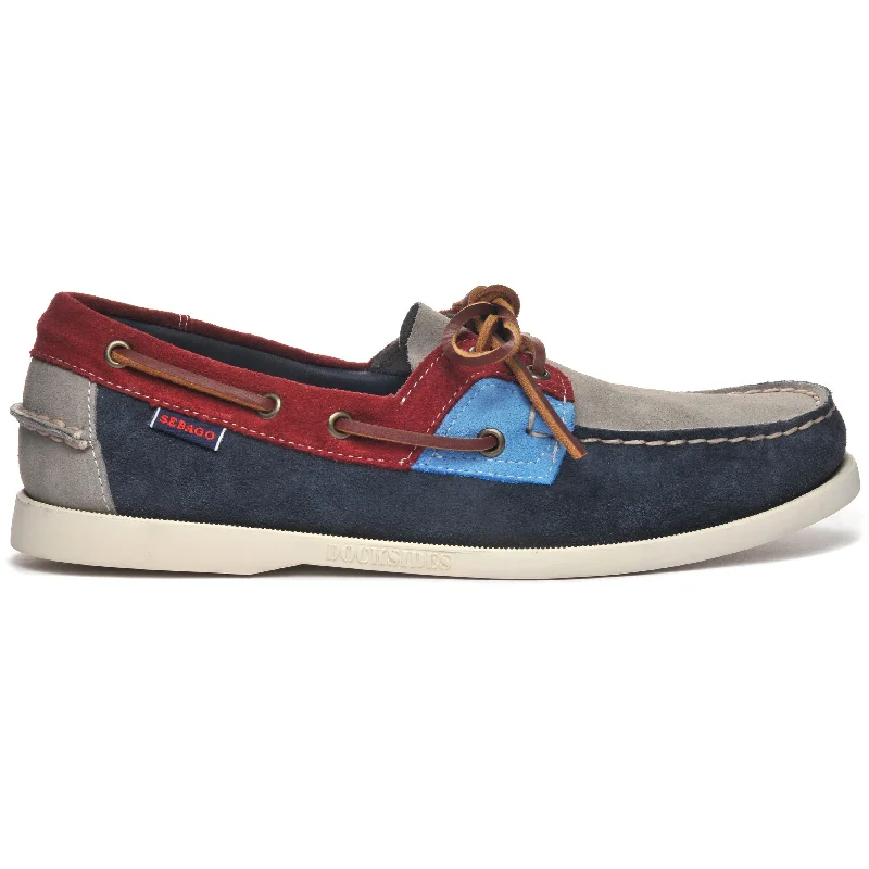 Comfortable Walking Shoes Rossisland Jib - Blue Navy & Grey Tones & Red Dahlia & Crystal Seas