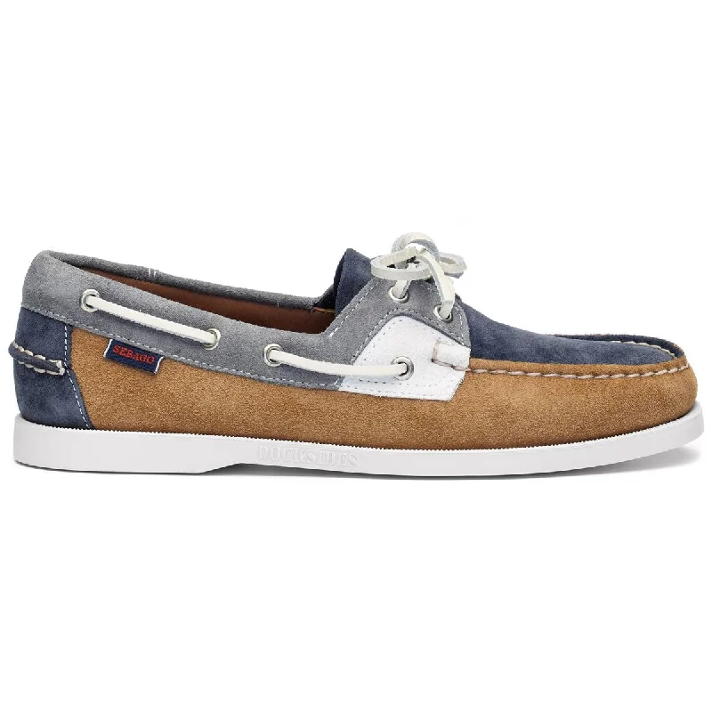 Comfortable Hiking Footwear Sale Rossisland Jib - Cognac & Denim & Slate & White