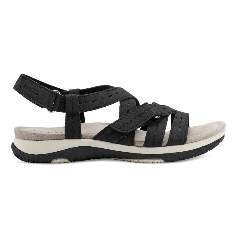 Formal Sports Shoes Samsin Round Toe Strappy Casual Flat Sandals