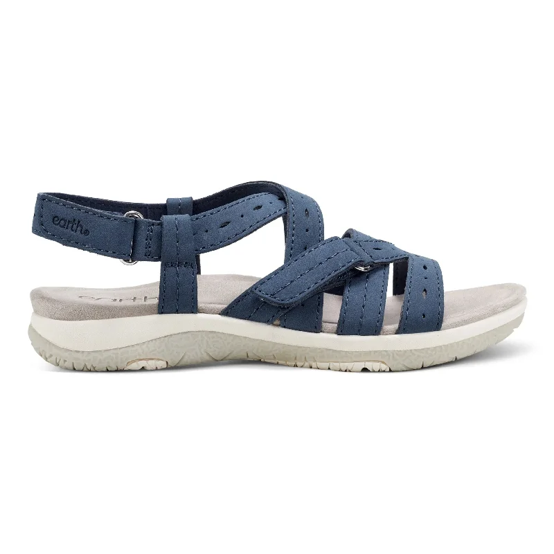 Designer Sneakers For Sale Samsin Round Toe Strappy Casual Flat Sandals