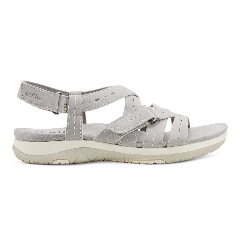 Comfortable Boots For Hiking Samsin Round Toe Strappy Casual Flat Sandals