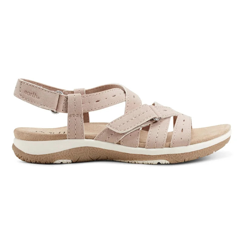 Sporty Casual Boots Samsin Round Toe Strappy Casual Flat Sandals