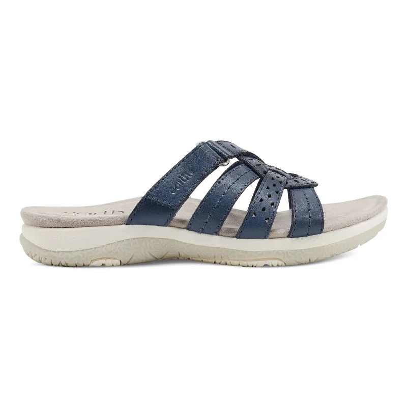 Comfortable Flip Flops Sassoni Strappy Casual Slip-On Flat Sandals