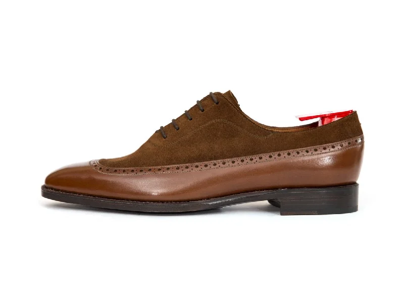 Casual Winter Shoes Sebastien - MTO - Caramel Calf / Snuff Suede - LPB Last - Single Leather Sole