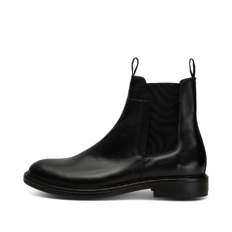 Comfortable Loafers For Women Stanley Chelseaboot Leather - BLACK