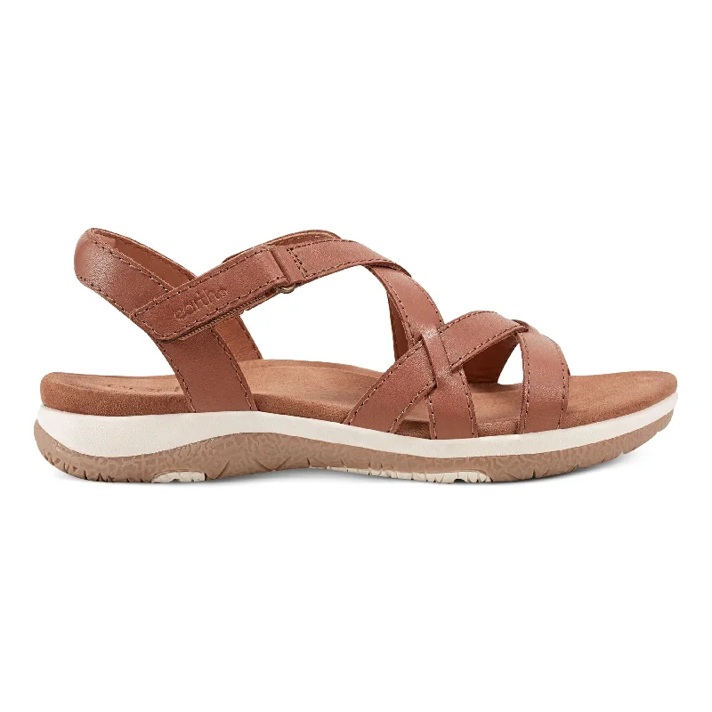 Comfortable Work Sneakers Sterling Casual Strappy Round Toe Flat Sandals