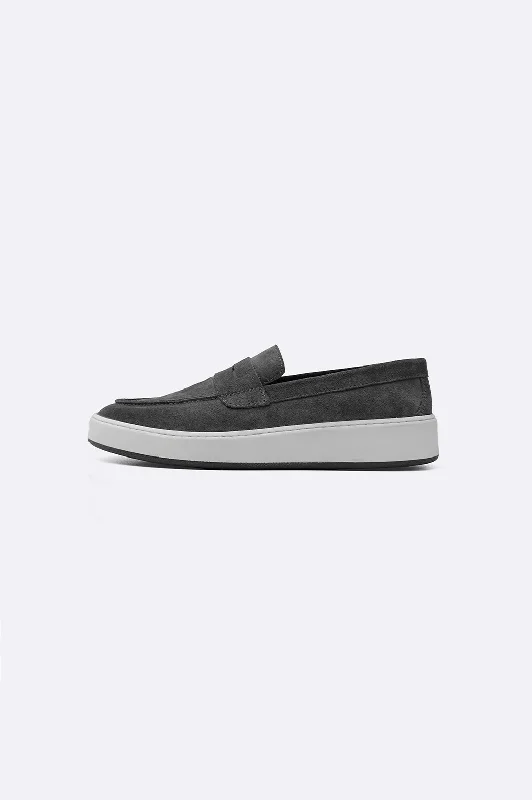 Cozy Casual Shoes SUEDE PENNY LOAFERS
