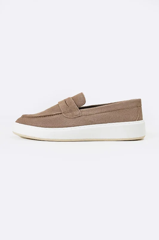 Luxury Leather Sneakers SUEDE PENNY LOAFERS